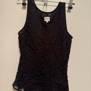 Giorgio Armani Black Lace Women's Top